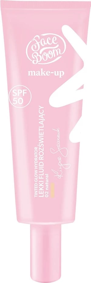 Fondatinë për femra Face Boom Tinted Glow Hydrator Light Illuminating Fluid 02 Natural 30g