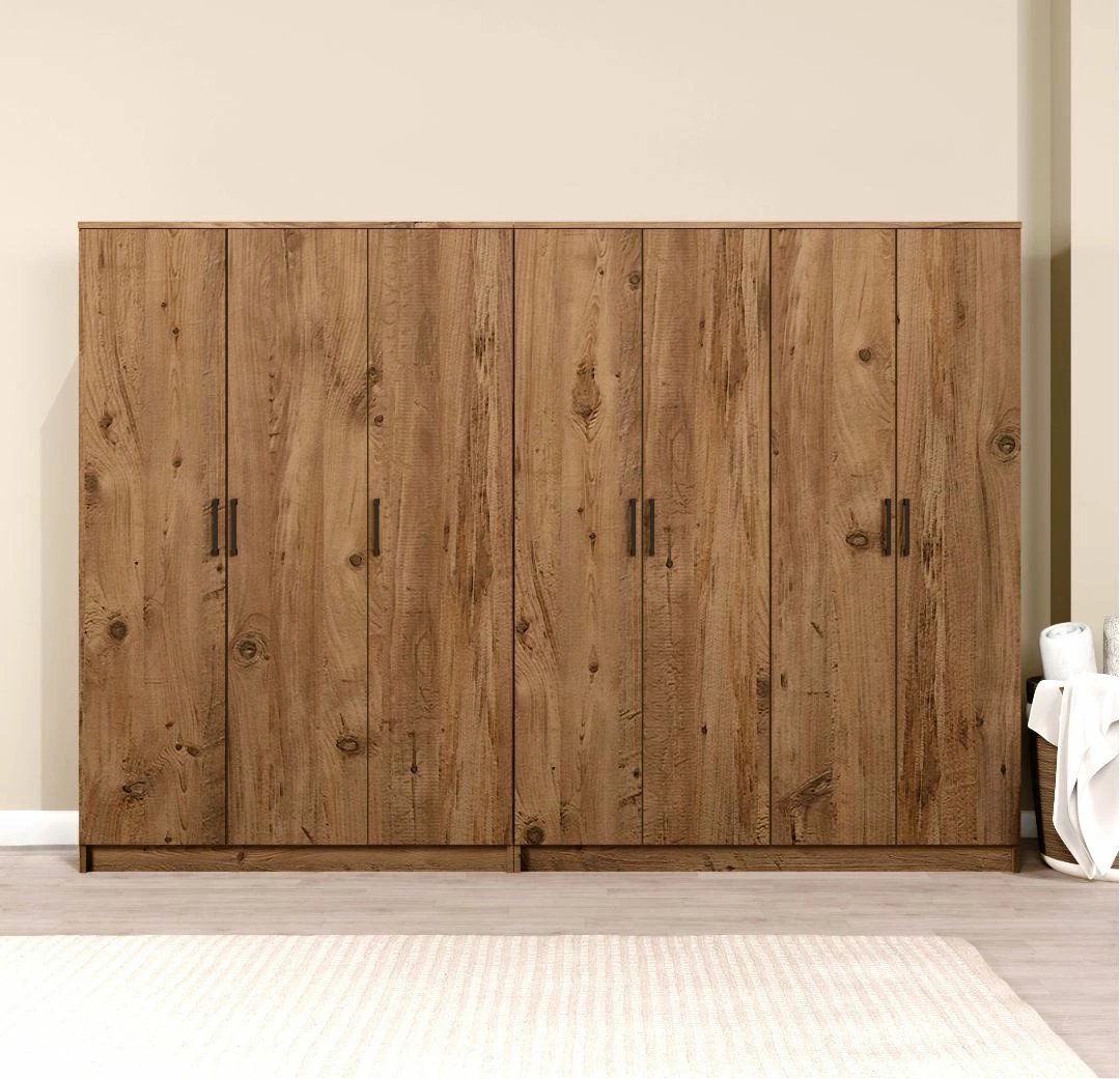 Dollap rrobash, ngjyrë Atlantic Pine, Skye Decor Kardelen 1600-117, 280x180x51.8cm