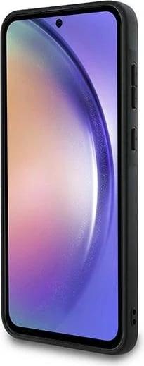 Mbështjellës BMW Leather Carbon për Samsung Galaxy A55, i zi