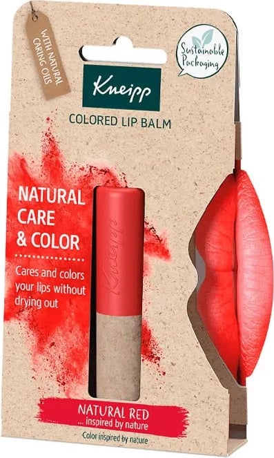Balsam për buzë me ngjyrë Kneipp Natural Red 3.5g