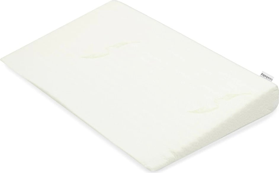 Jastëk klinë për bebe, New Baby STANDARD, 60x38x7 cm, aloe vera, i bardhë