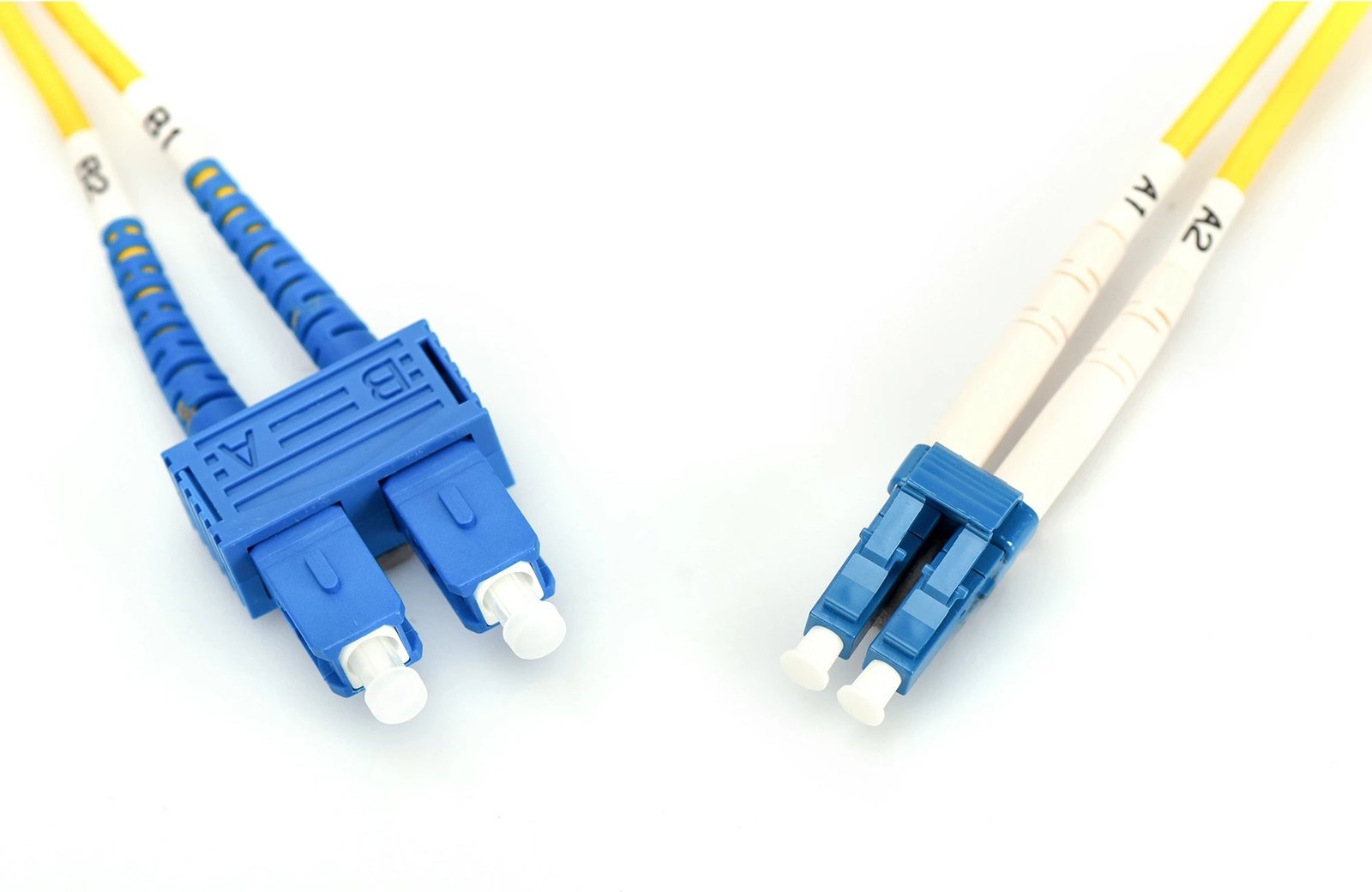 Kabëll optik Digitus LC/SC, 1m, singlemode, OS2, verdhë