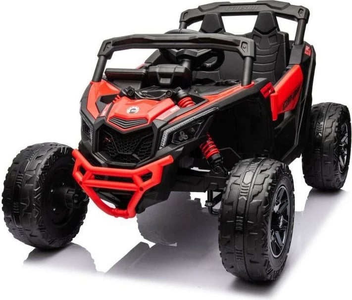 makinë elektrike për fëmijë, BABY MIX, Buggy Hornet, 12V 7Ah, 2x25W, e kuqe