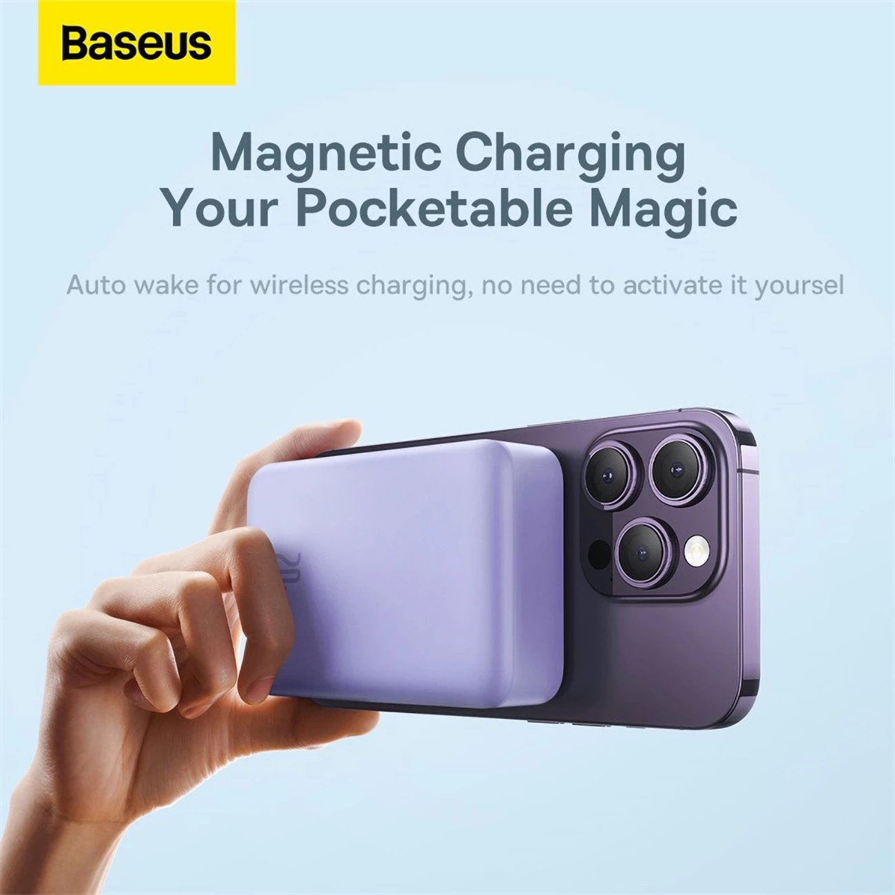 Powerbank Baseus Magnetic Mini 20000 mAh, 20W, USB-C, vjollcë me kabllo