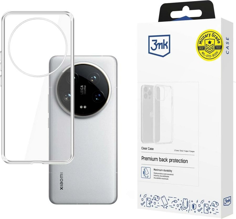 Mbështjellës 3mk Clear Case për Xiaomi 14 Ultra, transparent