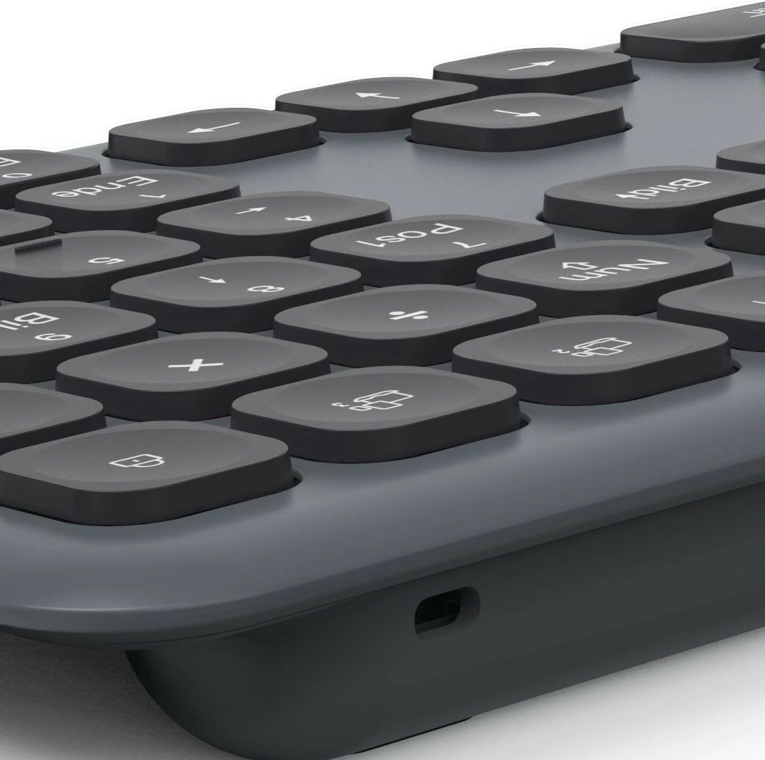 Set tastierë dhe maus wireless Hama WKM-550, QWERTY, për zyrë, e zezë/gri