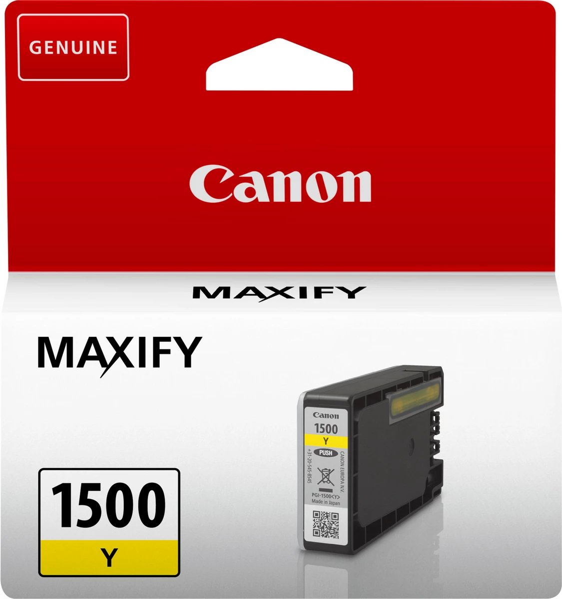 kartutxh boje, Canon, PGI-1500Y (9231B001), për MAXIFY, standard, verdhë