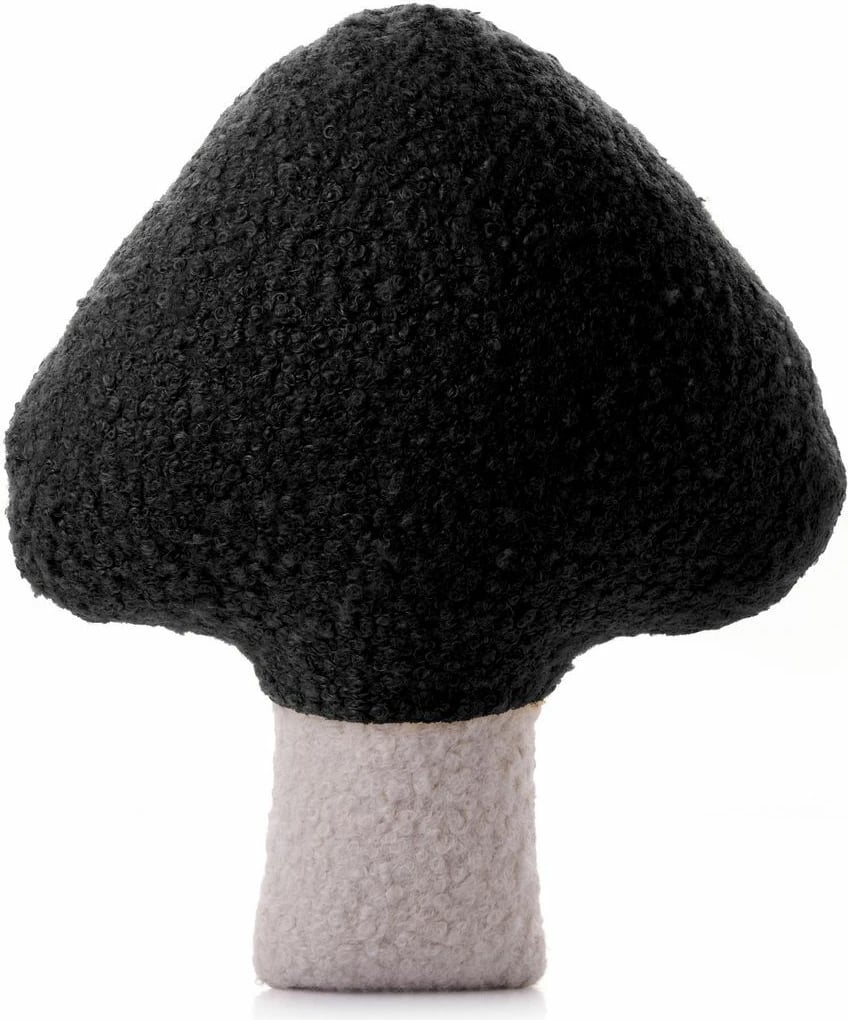 Jastëk dekorativ kërpudhë, ngjyrë e zezë dhe e bardhë, Evila Originals