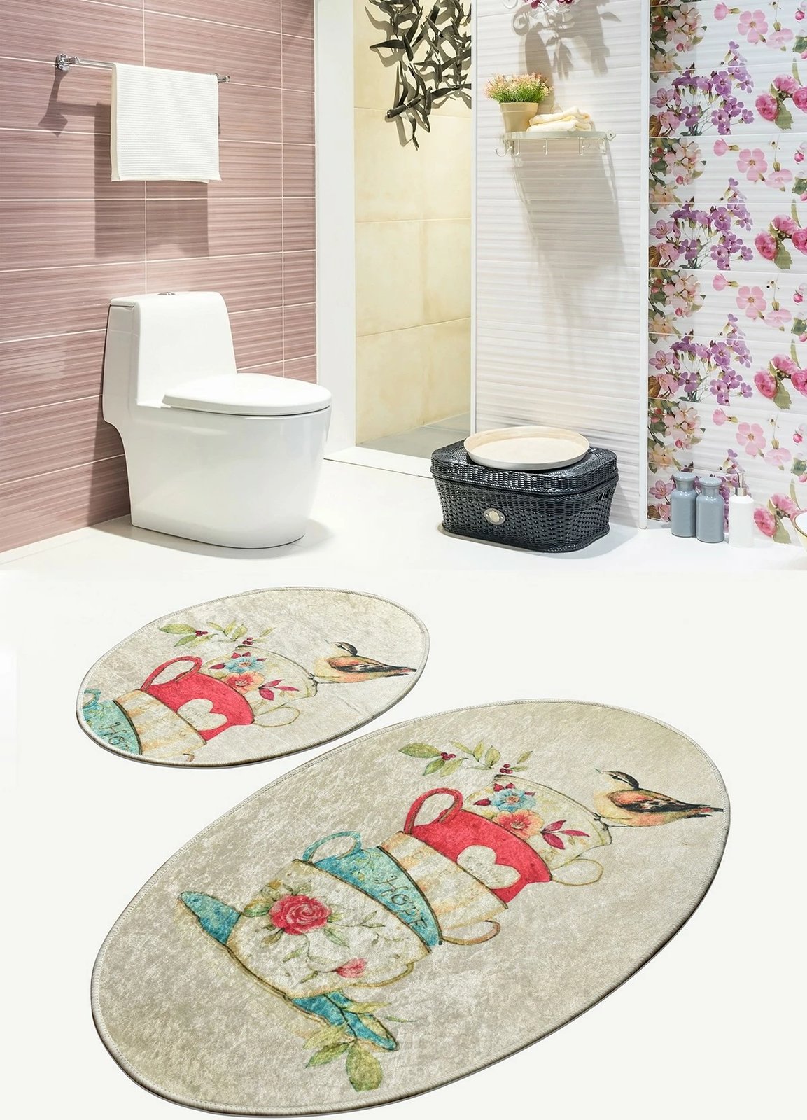 Set tapetesh për banjo (2 copë), Mijölnir, Fincan Djt, shumëngjyrëshe