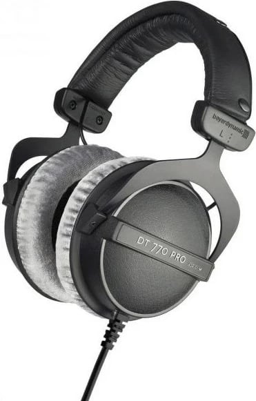 Kufje Beyerdynamic DT 770 PRO 80Ω, me kabllo, për muzikë, të zeza