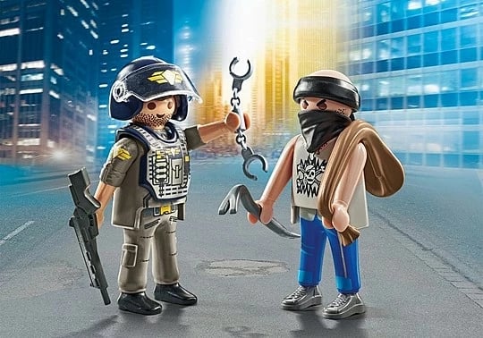 Set figurash Playmobil Duo Pack 71505, Njësia Speciale dhe Banditi, plastikë