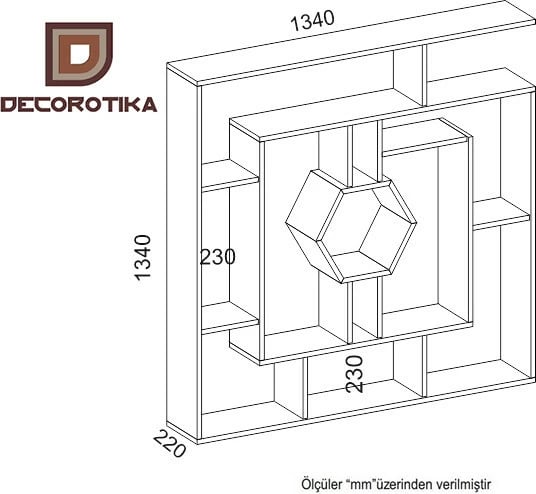 Raft librash Hanah Home, Labrina, ngjyrë e bardhë