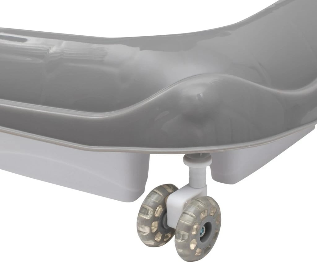 Ecëse bebi, Baby Mix, multimedia me timon, rrota silikoni, rregullim lartësie 3 nivele, gri