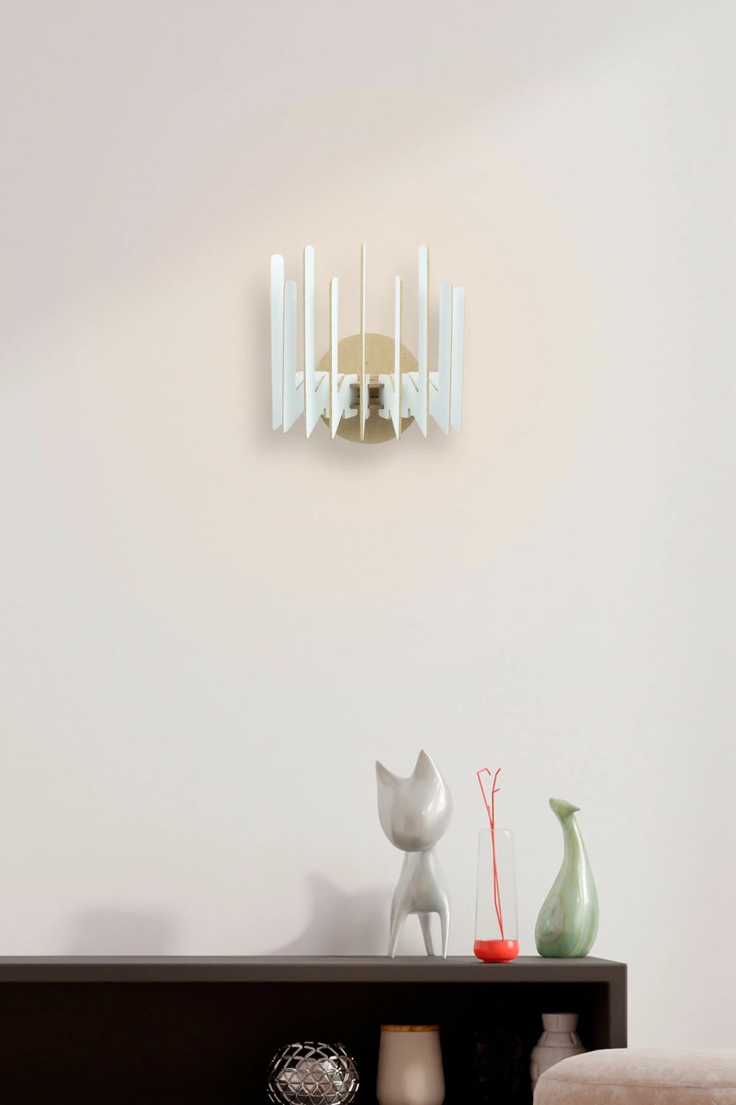 Llambë muri Opviq, 207-ZB, e bardhë