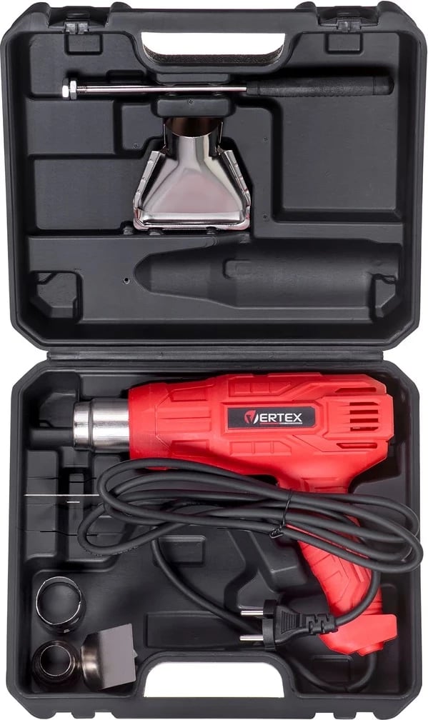 Pistoletë nxehtësie VERTEX VOG2200, 2200W, e kuqe