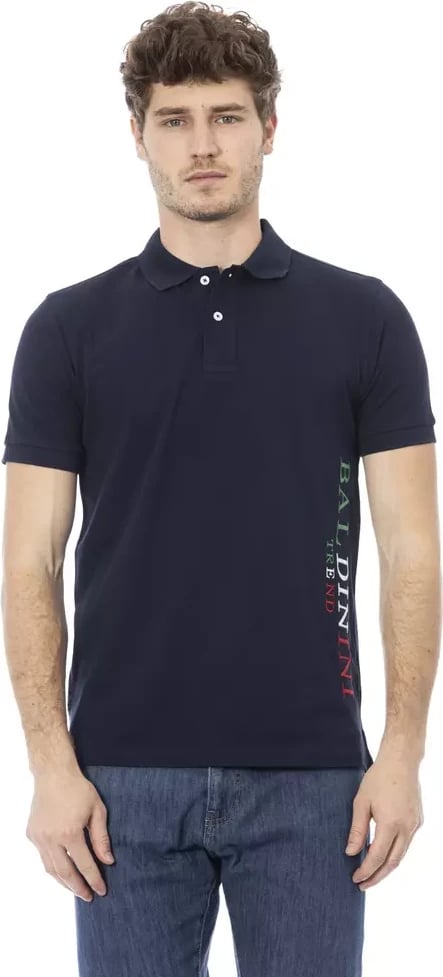 Maicë polo për meshkuj Baldinini Trend, e kaltër