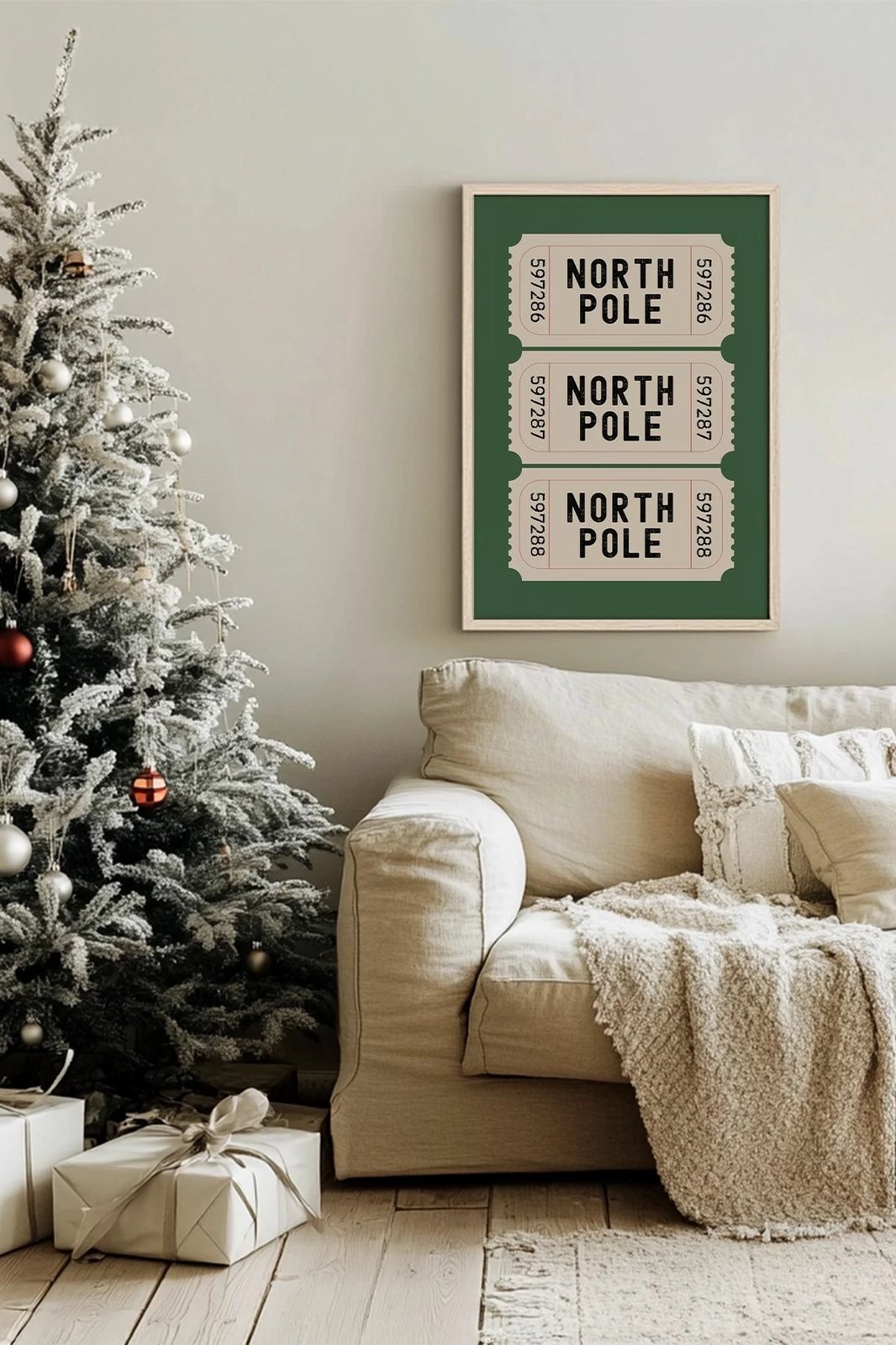 Pikturë dekorative me kornizë, shumëngjyrëshe, Wallity, Nwyearsngmdl34, 33x48cm