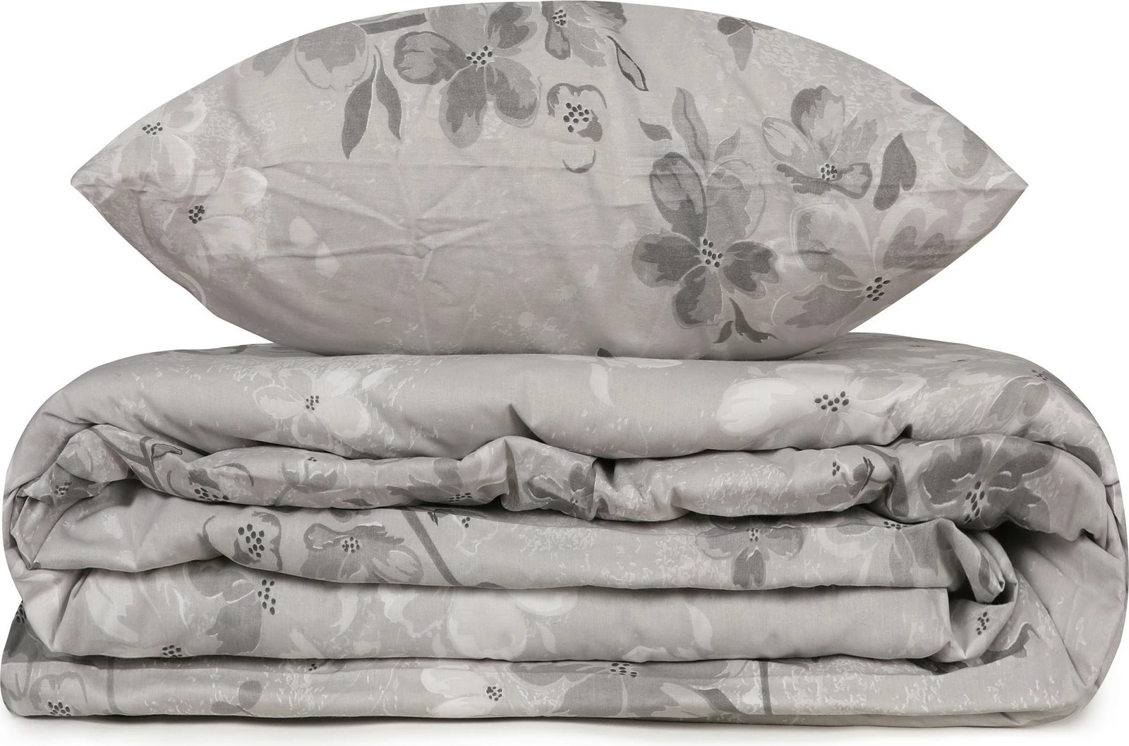 Set mbulesë për jorgan njëpersonësh Ranforce, L'essentiel, Elena, gri