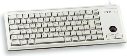 Tastierë Cherry G84-4400, AZERTY, me trackball, USB, 100%, gri