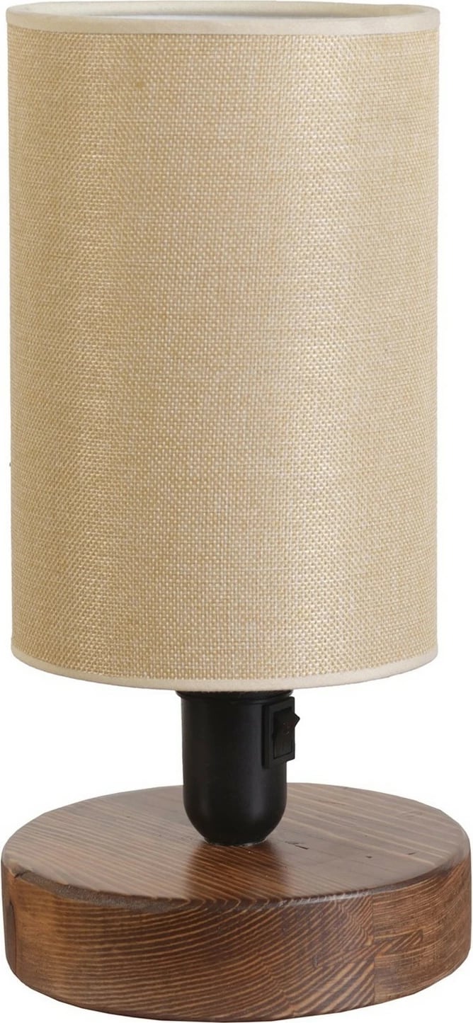 Llambë tavoline Opviq, ngjyrë arre e çelët, abazhuri hasër