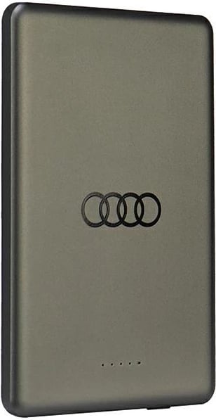 Powerbank Audi Big Logo MagSafe, 5000mAh, Metal, Gri
