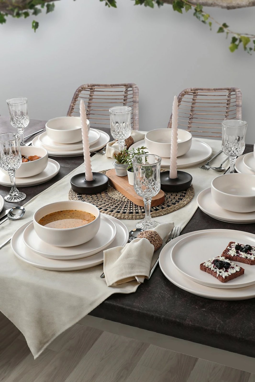 Set enësh darke qeramike (18 copë), Hermia Concept, X0001347000000000000000000