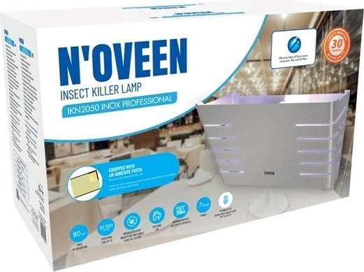 Llambë insekticidi N'OVEEN IKN2050, çelik inox, për priza, Inox