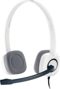 Kufje me mikrofon, Logitech H150 981-000350, stereo, me tela, e bardhë
