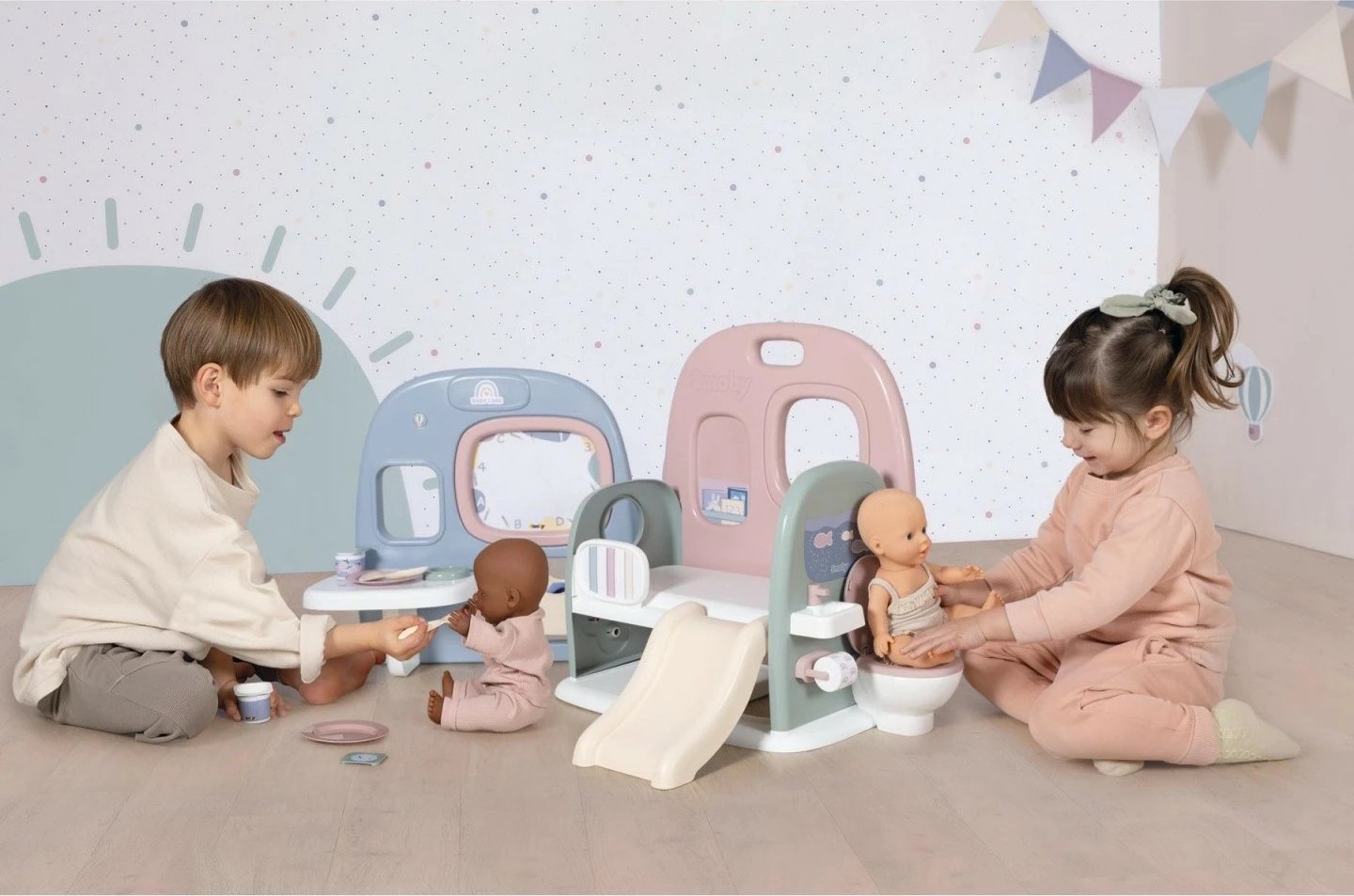 Kënd loje për kukulla Smoby Baby Nurse 7600240308, plastikë, shumëngjyrësh