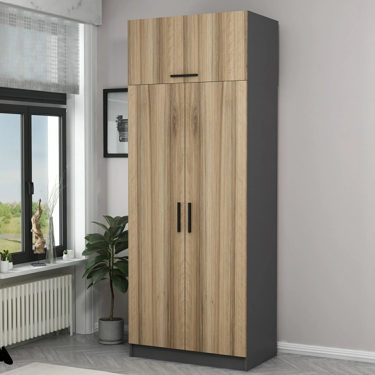 Dollap Skye Decor, ngjyrë lisi, 2232