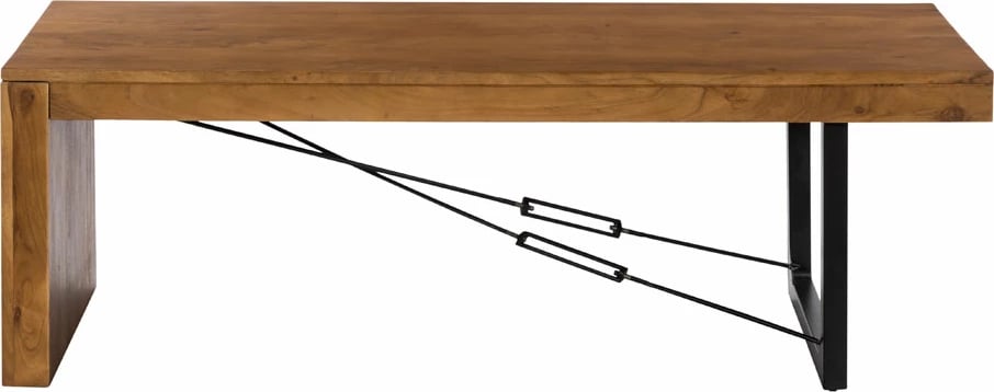 Tavolinë kafeje Wire, ngjyrë arre e zezë, 120x60x40