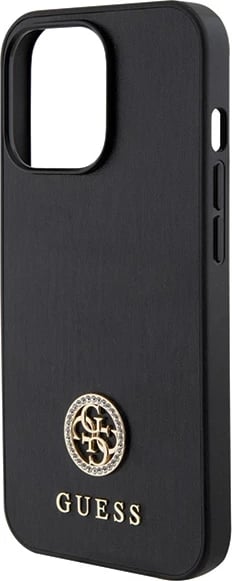 Mbështjellës Guess 4G Strass Metal Logo për iPhone 13 Pro 6.1", i zi