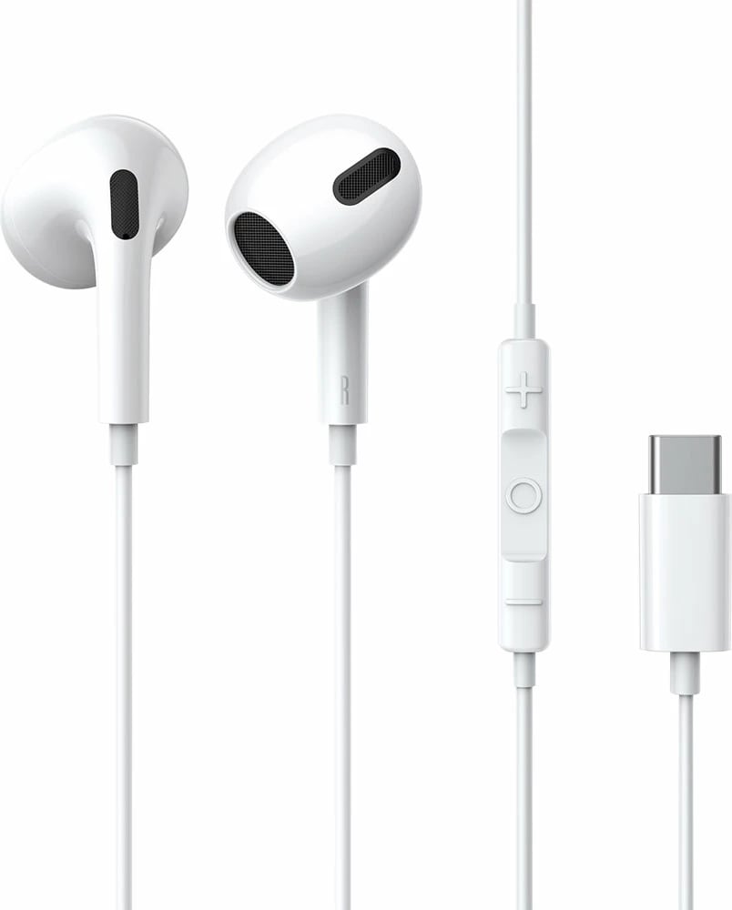 Kufje Baseus Encok C17 me mikrofon, USB-C, të bardha