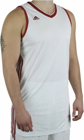 Fanellë adidas për stërvitje për meshkuj, e bardhë