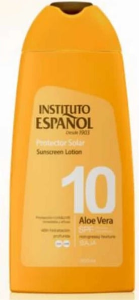 Losion për diell unisex Instituto Español Aloe Vera SPF10, 300ml