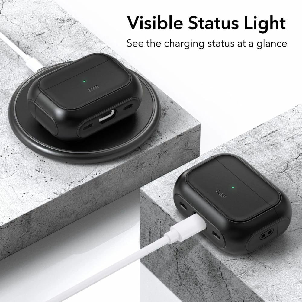 Mbështjellës ESR Orbit HaloLock me MagSafe për Apple AirPods Pro/Pro 2, i zi
