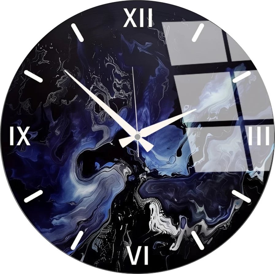 Orë muri dekorative prej xhami, Wallity, Huhu344, 40x40cm