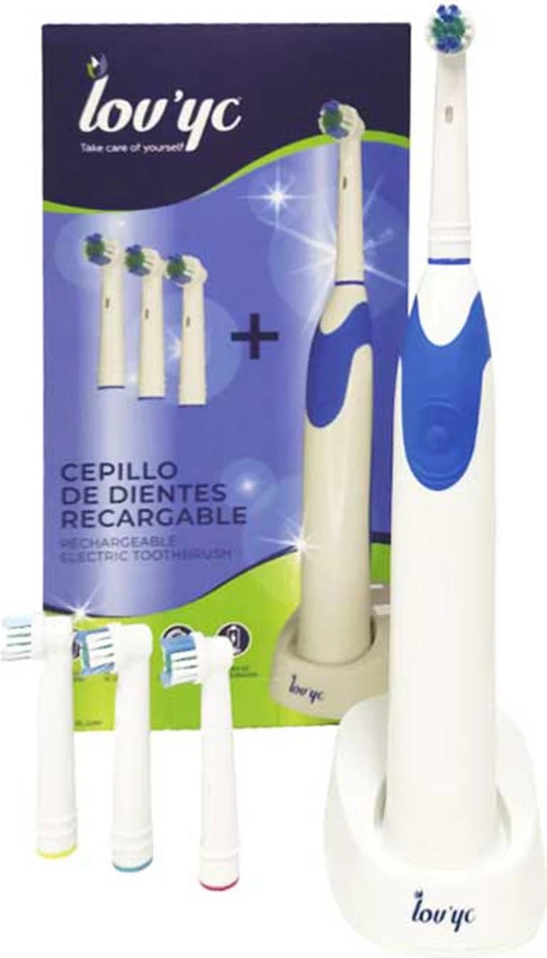 Furçë dhëmbësh elektrike LOVYC unisex, 4 koka zëvendësuese, 1 copë