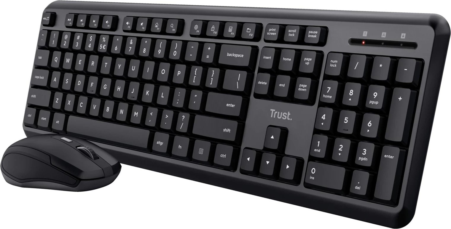 Set tastierë Trust TKM-350 me maus, wireless, RF, e zezë