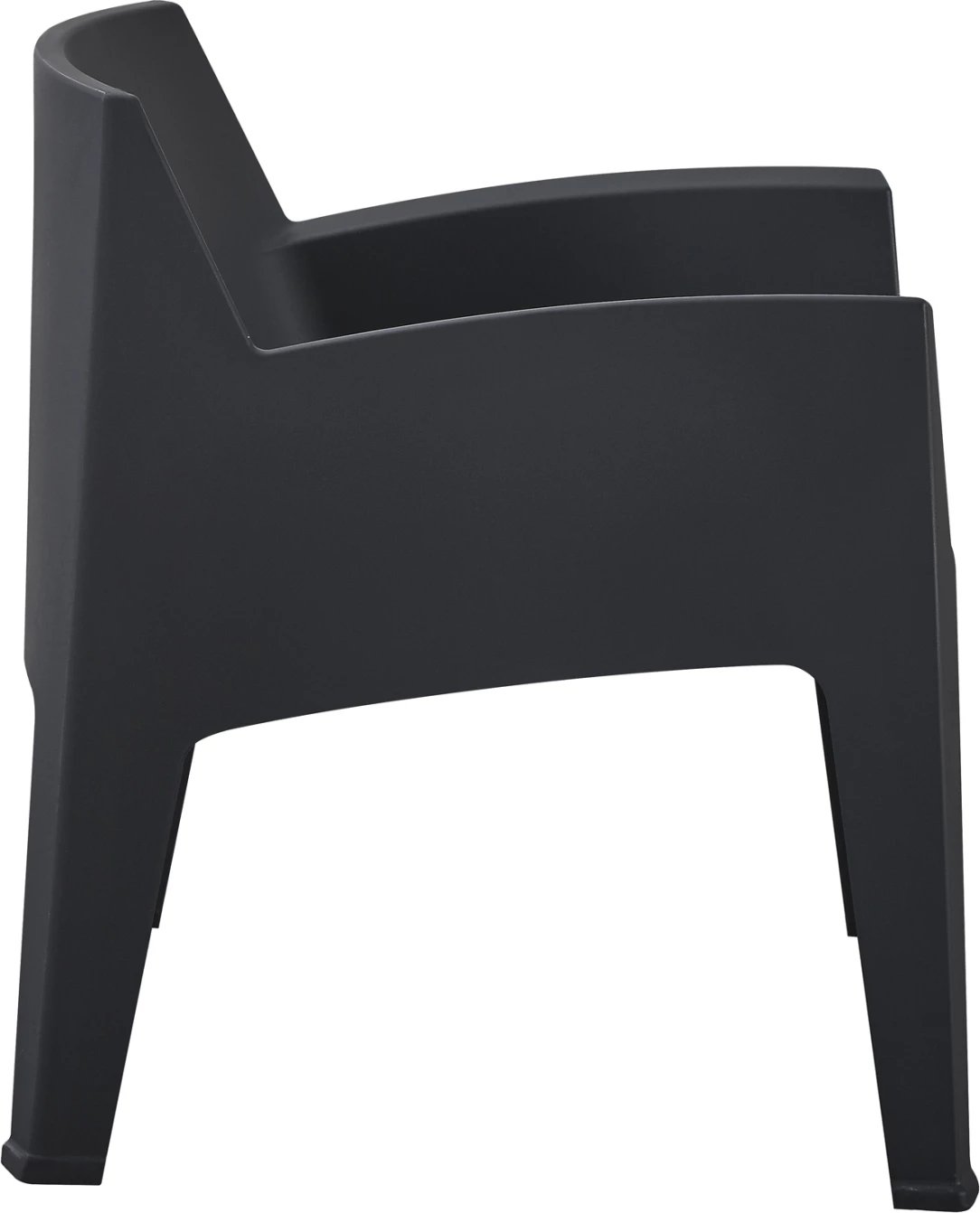 Karrige lounge polipropileni, e zezë, SLEEK FH6365.02, 62.5x48.5x73cm