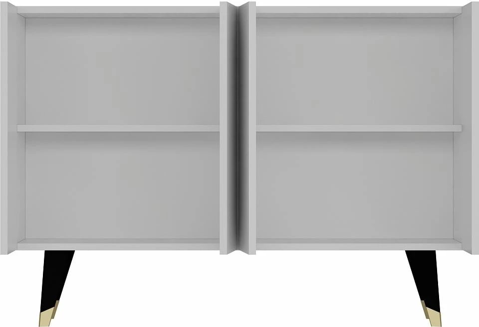 Konsol Skye Decor, e bardhë, e zezë, ari, 8184KM-32