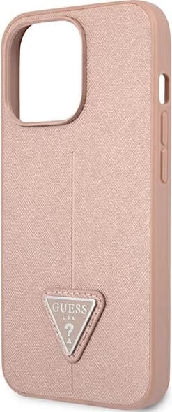 Mbështjellës Guess GUHCP13LPSATLP për iPhone 13/13 Pro 6.1", rozë Mbështjellës Guess GUHCP13LPSATLP për iPhone 13/13 Pro 6.1", rozë