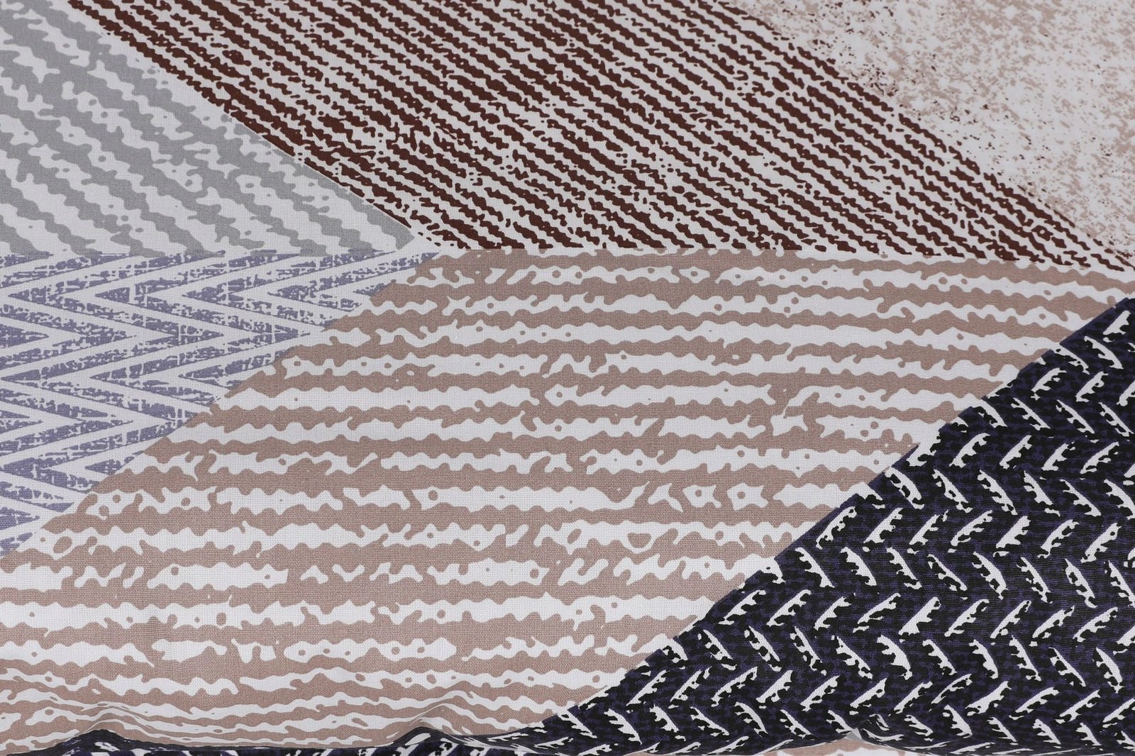 Set mbulesë për jorgan super king, L'essentiel, Ranforce, krem, kafe, bezhë, Anatoli