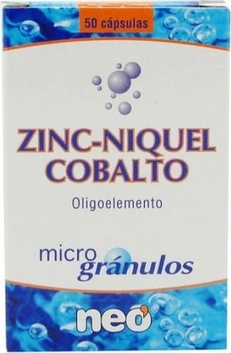 Suplement ushqimor NEO Microgranulos Zinc Niquel Cobalto 50 kapsula