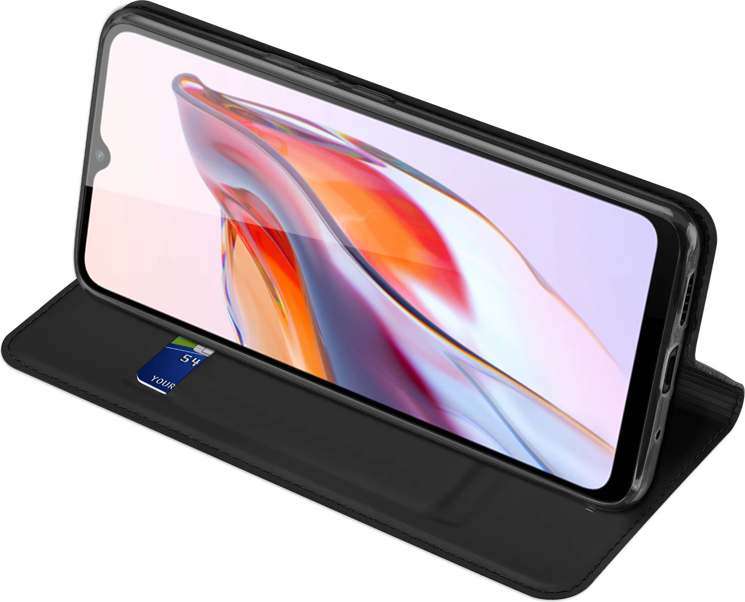 Mbështjellës Dux Ducis Skin Pro për Xiaomi Redmi 11A / Poco C55 / Redmi 12C, me kapak, xhep kartele, funksion standi, i zi Mbështjellës Dux Ducis Skin Pro për Xiaomi Redmi 11A / Poco C55 / Redmi 12C, me kapak, xhep kartele, funksion standi, i zi
