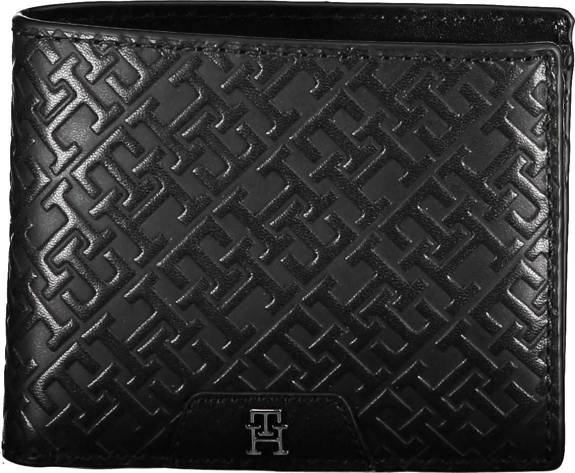 Portofol për meshkuj TOMMY HILFIGER, i zi