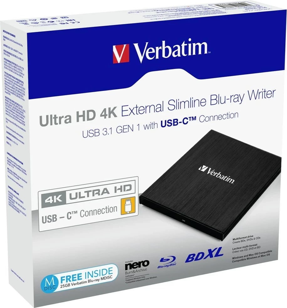 Disk optik Verbatim 43888, Blu-Ray DVD Combo, i zi