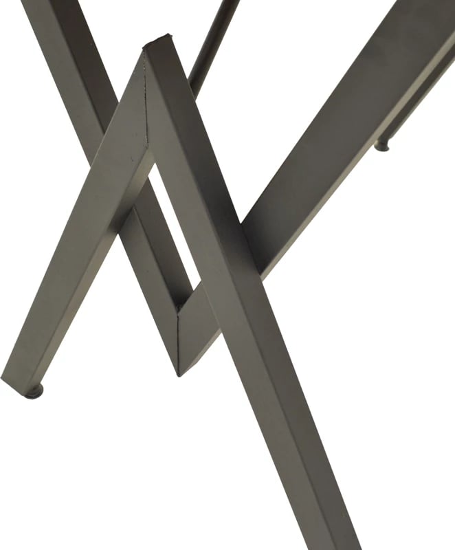 Tavolinë Vertex, ngjyrë lisi, këmbë metalike të zeza, 110x70x72cm