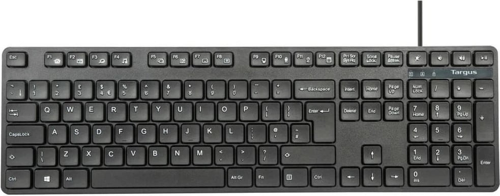 Set tastierë dhe maus Targus, full size, USB, QWERTY spanjisht, e zezë