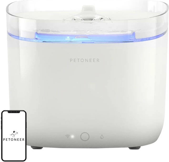 Burim uji për kafshë shtëpiake Petoneer Fresco Mini Pro, 1.9L, i bardhë